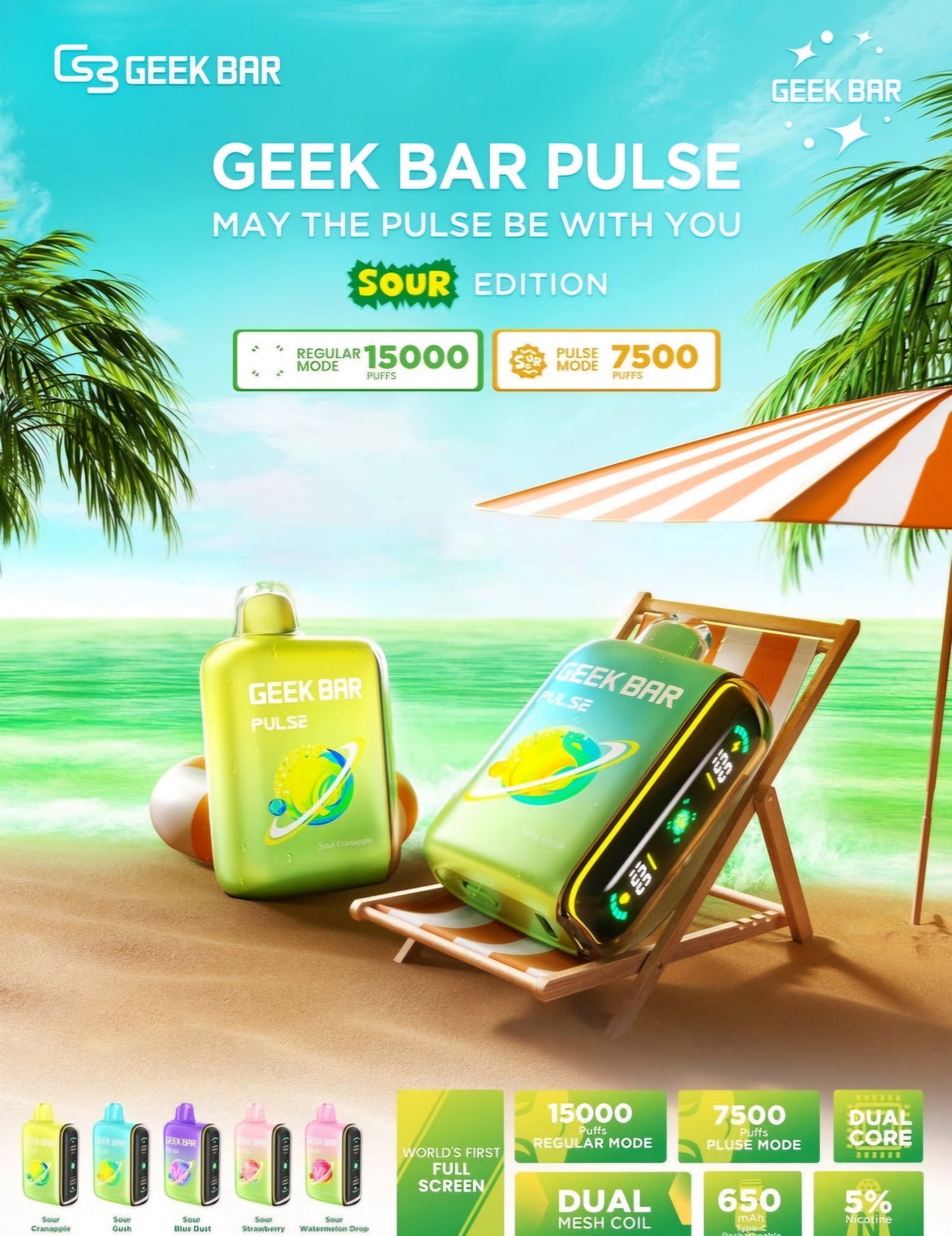 GEEK BAR PULSE SOUR EDITION